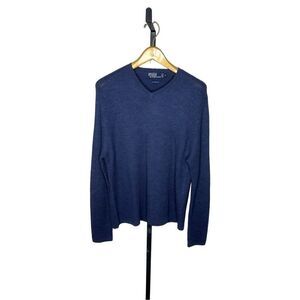 Polo by Ralph Lauren Blue 100% Merino Wool Sweater Men’s Size Large